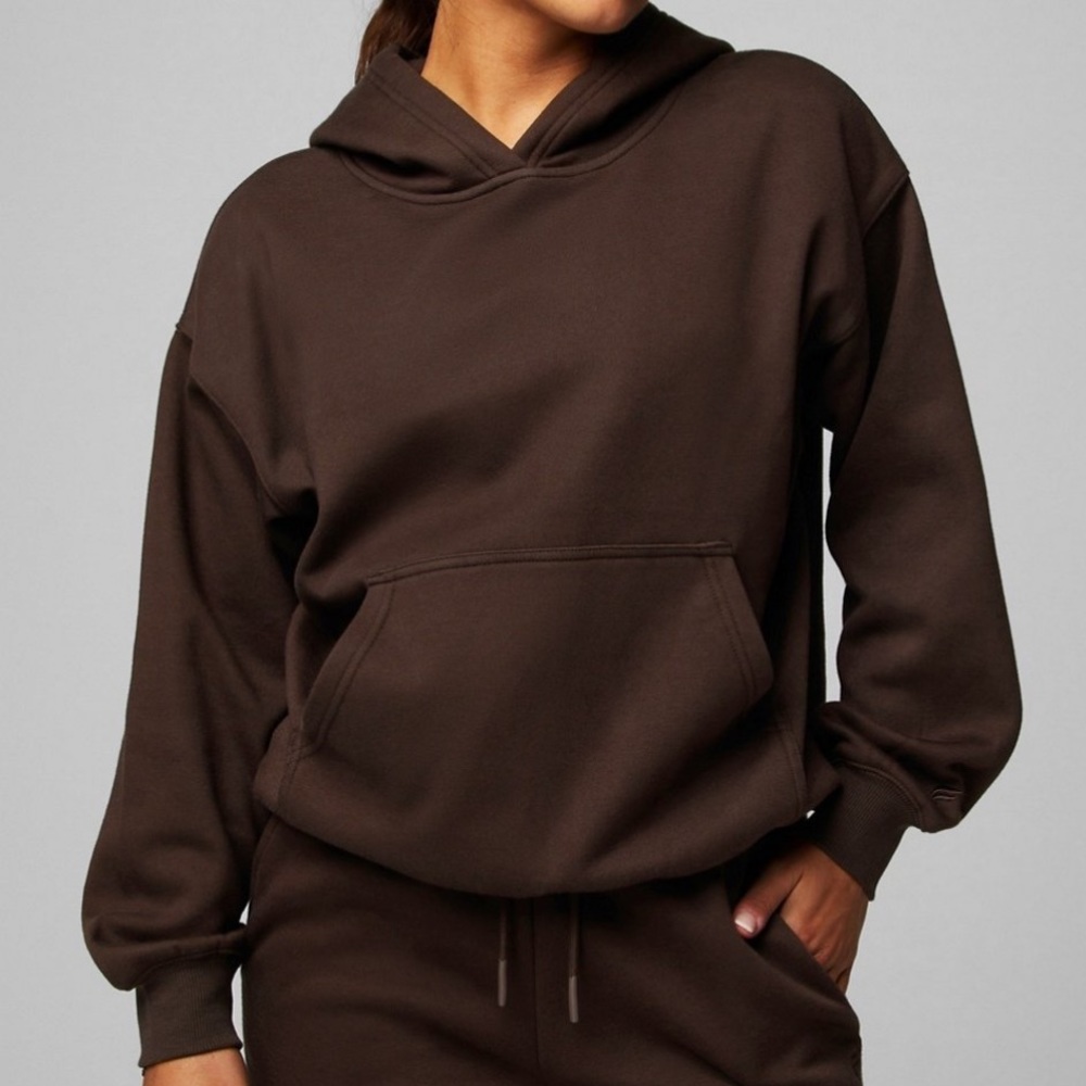 Cacao Cozy Fleece Hoodie 🦋